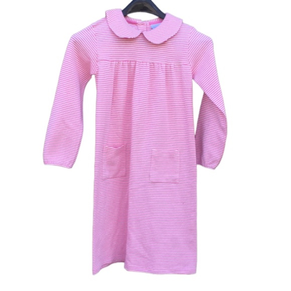 NWT- Little English Pink/White Dress